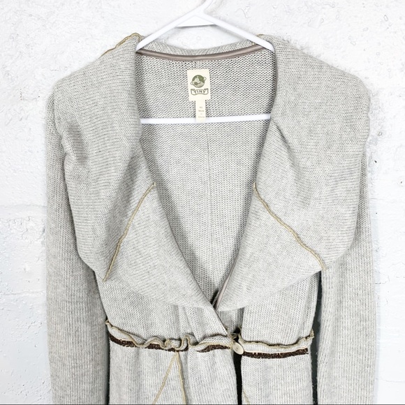 Anthropologie Tiny Shawl Collar Long Cardigan - Picture 5 of 8